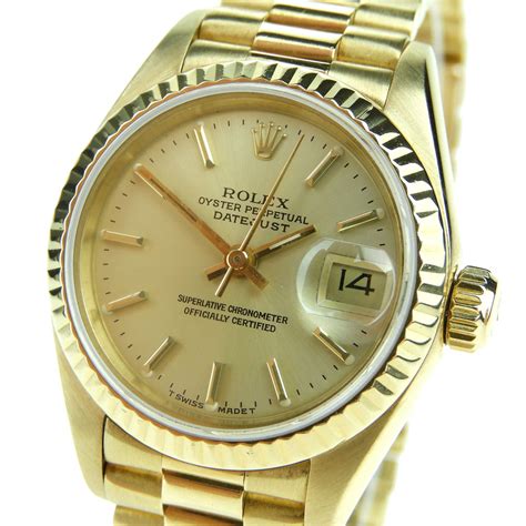 rolex datejust 18ct gold|rolex 18k gold watch price.